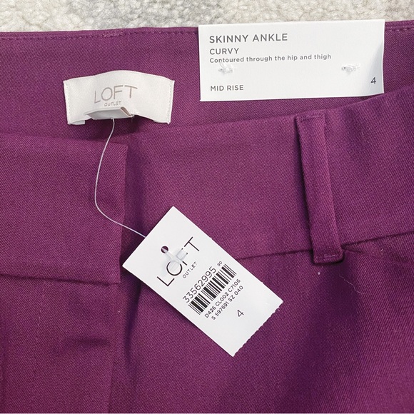 NWT Loft Outlet Curvy Skinny Ankle Pants - Picture 4 of 4